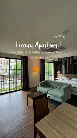 🌳 Căn hộ Luxury khu cây xanh mát yên tĩnh ngay trên trục đường Cách Mạng Tháng 8 sầm uất 🌳  ✨ Bao hết phí chỉ tính điện, dọn phòng 2 lần/tuần  ✨ Hầm xe, thang máy, bảo vệ đầy đủ  #luxuryapartment #serviceapartment #chungcumini #canhotanbinh #canhodep 