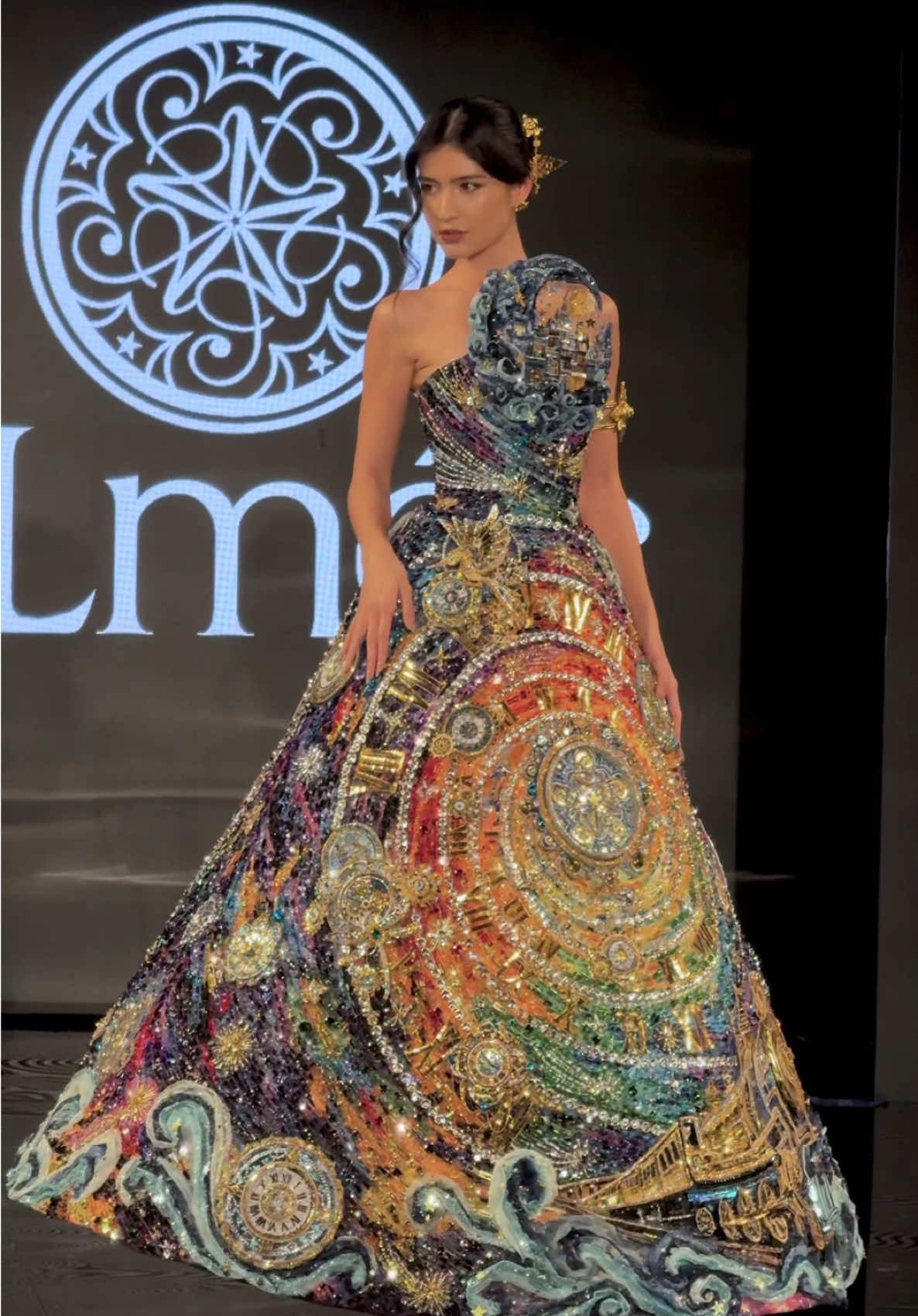 Closing the show at New York Fashion Week, wearing @ALmée ✨ This stunning 23kg dress was created by our talented Cambodian designer, Hang of Almee Couture I am beyond proud to be sharing this beautiful Cambodian design to the the world, and I  hope to bring more exposure to our beautiful culture 💫