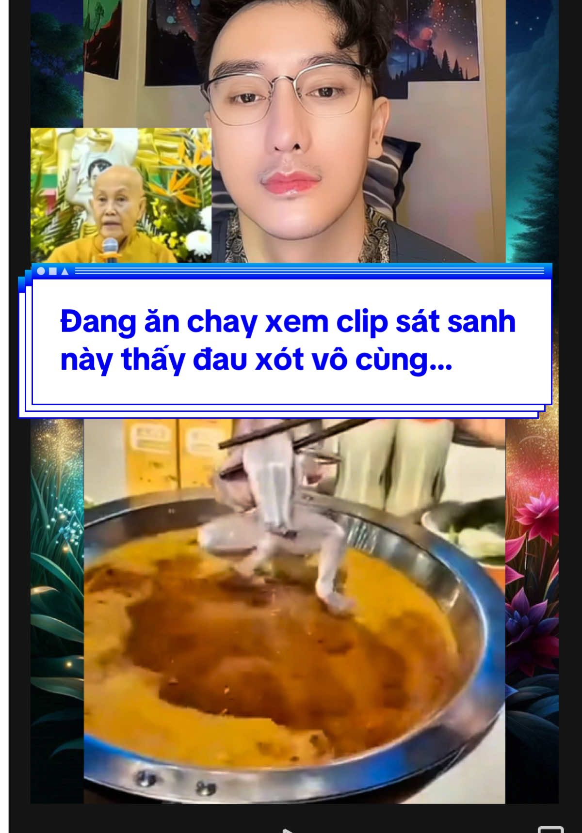 😭Chân tay mình thật sự rất đau khi xem cái cảnh người ta cầm kéo cắt râu của con bạch tuộc. #ggiakhanh #phatphapnhiemmau #nhanqua #sucotamtam #satsanh 