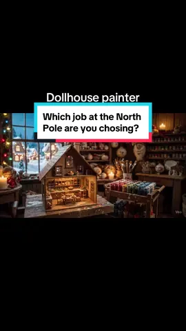 You have a life sentence at the North Pole, which job are you choosing? #Aichoice #AIdecision #christmasAI #Gemini #GoogleGemini