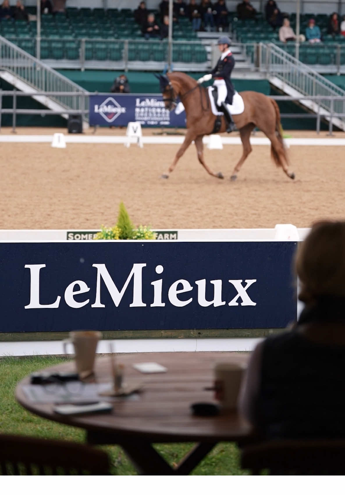 The place to be 🥂🍰☕️  We hope everyone enjoys the last day of dressage in the LeMieux Pavilion, it’s the top spot on the show ground for watching the action and enjoying the atmosphere!  #britishdressage #lndc25 #lemieuxnationals