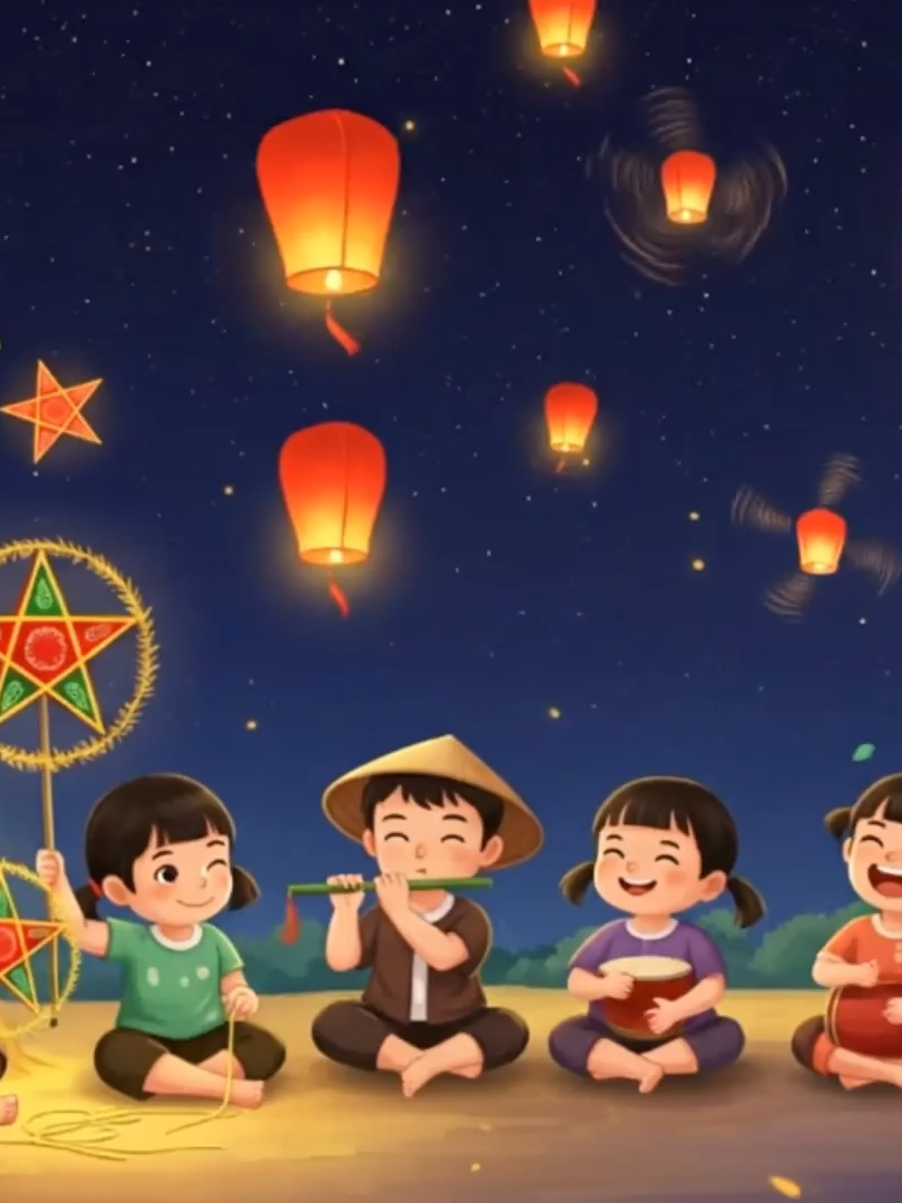 Trung thu đang đến gần. nghe hát cho có không khí thôi nào!#cohuetieuhocsp #aivideo #videos