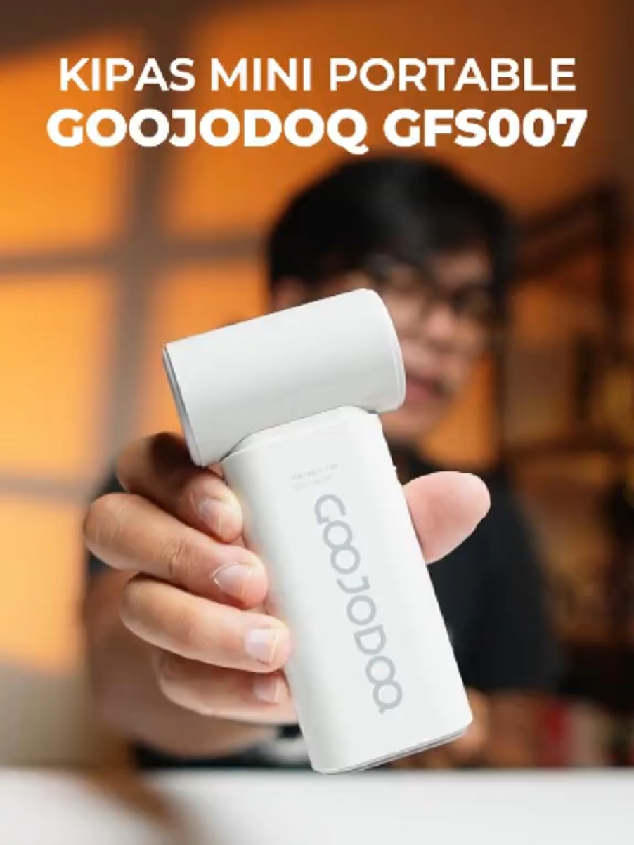 Kipas Turbo versi Mini - Kipas Mini Portable - Goojodoq GFS007. Solusi buat kamu yang males bawa kipas portable yg biasa. #kipasanginportable #kipasportable #kipasminiportable #kipasminiturbo #goojodoqgfs007 