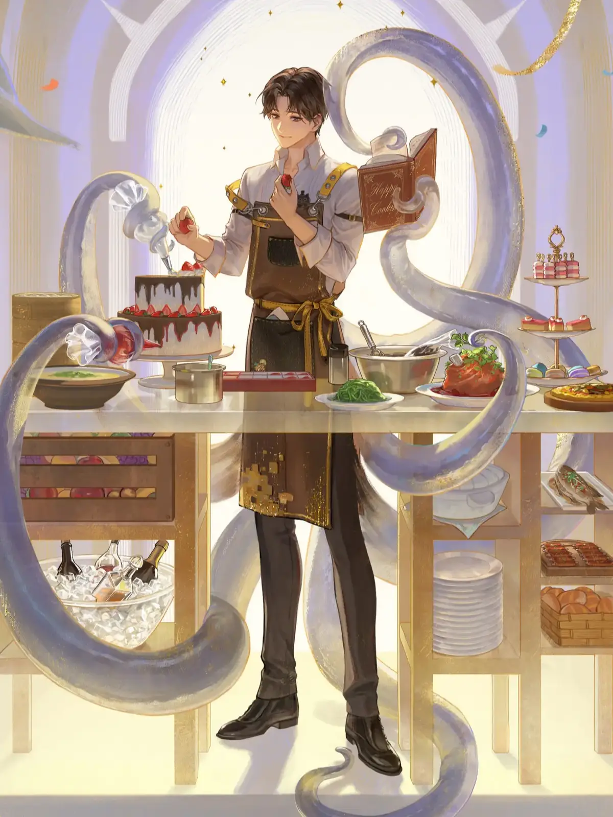 Cre art: N酱酱酱画画太慢了 on Weibo  #hthq._.14 #lordofthemysteries #kleinmoretti #lotm #quybichichu 