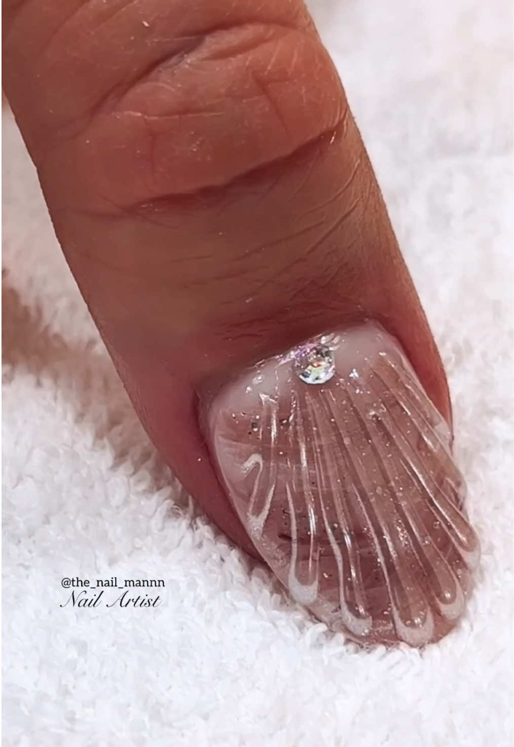 Seashell Nail InSpo! 🐚 #perthnailtech #fyp #nailtutorial #nailart #nail 