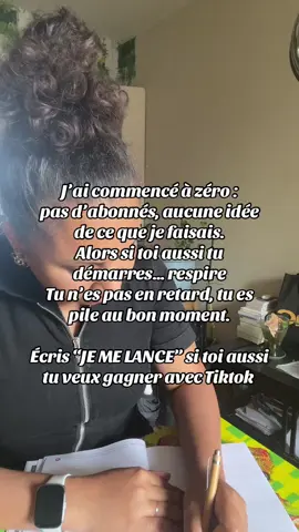 Écris JE ME LANCE si tu es prête à gagner avec Tiktok #pourtoi #argentenligne #reussirsurtiktok 