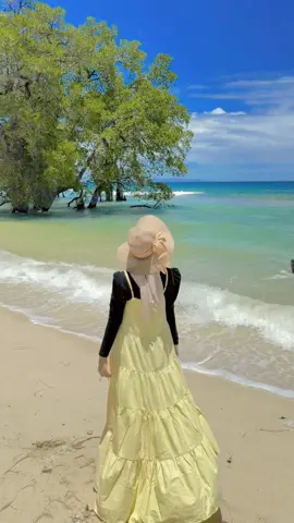 #drespantai #ootdpantai #pasirputih #fypdong 