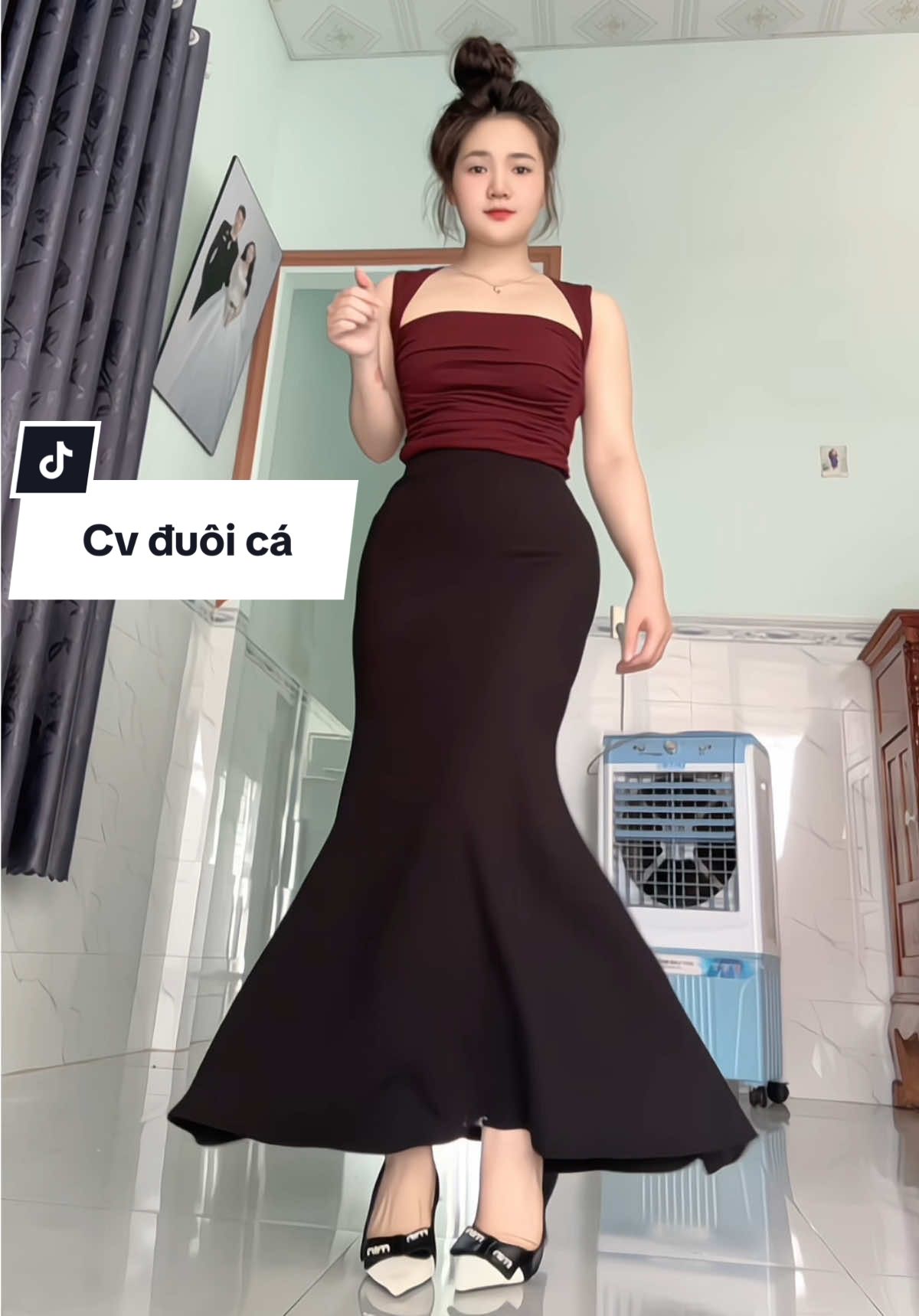 Nấm lùn cứ mạnh dạn mặc e này cho tui #chânvayxinh #chanvayduoica #vayduoica #thoitrangnu 