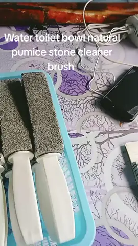 #Water toilet bowl natural pumice stone cleaner brush 