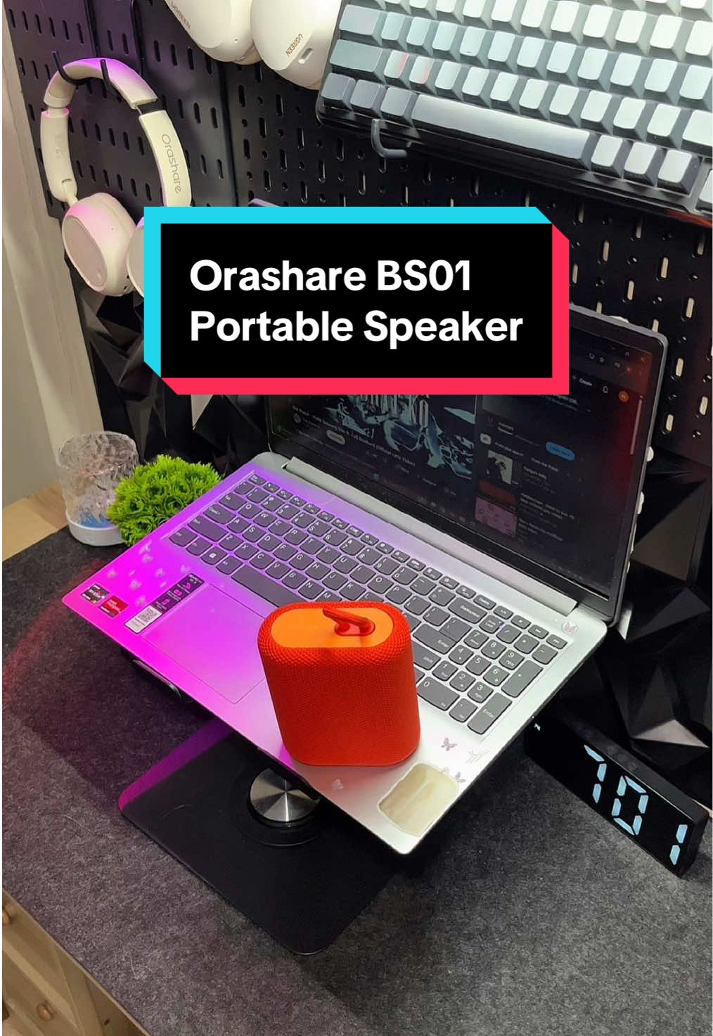 Orashare BS01 Bluetooth Speaker! 💙 #bluetoothspeaker #orashare #orasharebluetoothspeaker #speaker #portablespeaker 