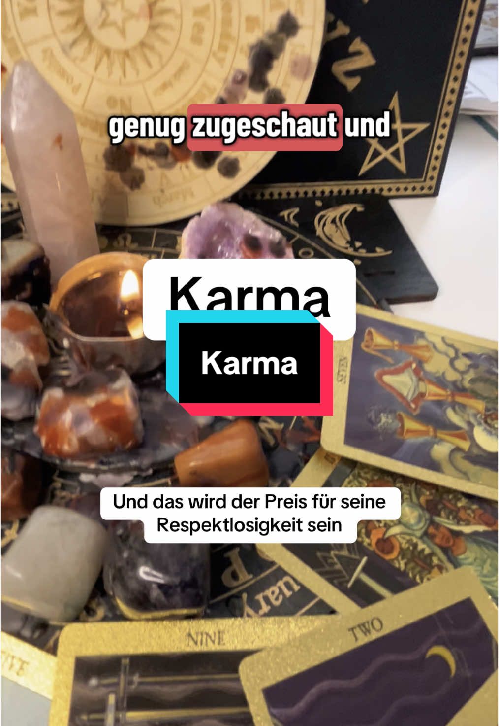 Glaubst du an Karma? Private Legungen unter Link in Bio #kartenlegen #kartenlegerin #karma 