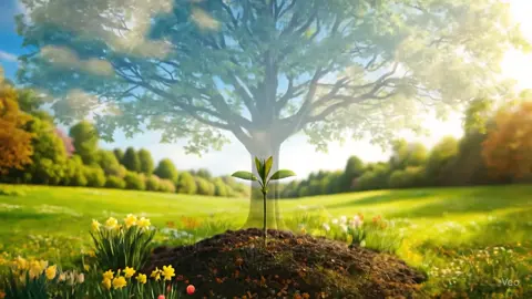 A #seed turn into an #oaktree