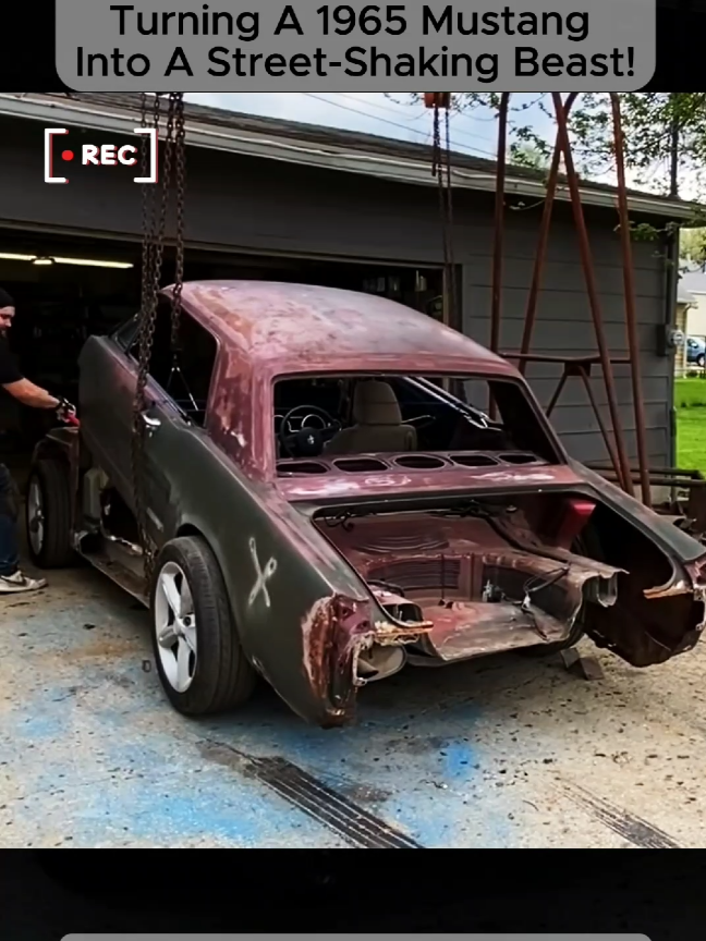 $2.000 Build: Turning a 1965 Mustang into A Street-Shaking Beast! Part 1 #transformation #build #building #construction #engine #custom #customcar #supercar #supercarbuild #1965mustang #fordmustang #musclecarbuild 