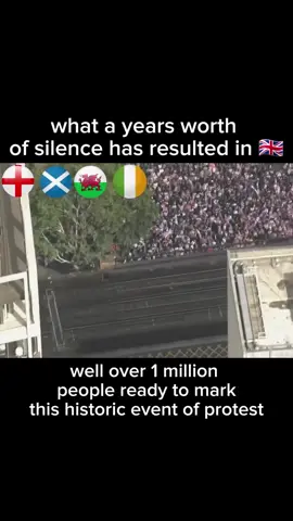 Years of silence has resulted in over 3 million of people protesting on the street of London 