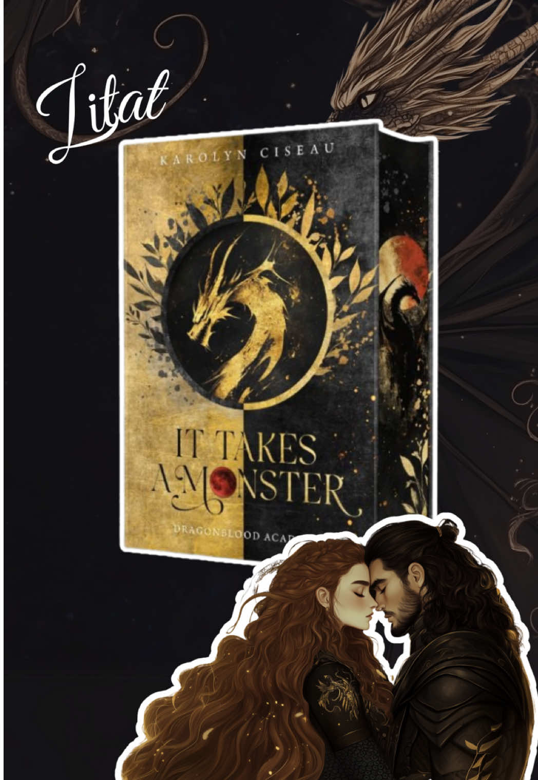 🐉It Takes a Monster - @Karolyn Ciseau 🧝‍♀️📚 Autorin 🐉 Team Slow oder Fast Burn?🤨 „Cloud, ich suche eine dra-.“  „GUT, DASS DU NACH DRACHEN FRAGST!“ „Eigentlich meinte ich eine dramatische Geschi-“  „UND ZWAR IT TAKES A MONSTER!“ Dieses Buch ist einfach PERFEKTION. Es hat alles was ich liebe. Ein wundervolles Design. Die Innenklappen. Das Cover. Die Charakterkarte. Und der Inhalt? GENIAL 🤩  Eine Drachen-Romantasy mit Enemies to Lovers. Forced Proximity. Only One Bed und Fated Mates. Besser gehts doch gar nicht? Doch, denn der Plot wird dich brechen 😌 Einen Drachen an sich zu binden, funktioniert nur im Duo. Dafür muss man eine Seelenbindung eingehen. Lyra aus dem Haus Ignis hat nur einen Wunsch: Sie will einen Drachen, koste es was es wolle. Und Rache. Rache für ihren Vater, der ermordet wurde. Diese Frau hat so viel Feuer, allein ihr Wille könnte eine Stadt verbrennen. Ich liebe sie!🔥 Leider hat das Schicksal andere Pläne und teilt ihr jemanden aus Haus Noctis zu 😩 Jemand ganz besonderen. Den Sohn des Mannes, der ihren Vater auf dem Gewissen hat. Jap. Entweder er oder es gibt keinen Drachen 😌🤌🏼 Gespalten zwischen Rache und dem Wunsch nach einem Drachen geht Lyra die Seelenbindung ein und ab dann beginnt eine neue Herausforderung, denn Seelenpartner können sich in Gedanken verständigen und Kael hat wirklich viel zu sagen 🤣 Die Dialoge werden dich zum Schmunzeln bringen. Man wird süchtig danach und nach der Tension zwischen den beiden Charakteren. Ich träum immer noch davon, ngl 🤣 Das Buch ist insgesamt ein einziger Strudel mit einer Sogwirkung, der du nicht entkommen kannst 🫵🏼 Am Ende wirst du denken, es ist schon vorbei? WAS? Man kann nicht aufhören, es zu lesen 😩❤️ Die Story wickelt dich erst vorsichtig ein, nur um dich danach mit dem Plottwist zu brechen. Der wird dich umhauen. Versprochen. Ich war nicht bereit und bin es immer noch nicht, haha 🤣 Drachen, lodernde Tension und ein eiserner Wille, der sich nicht brechen lässt. It takes a Monster ist ein MUST-READ unter Romantasy-Fans!🐉 #ittakessmonster #romantasy #drachenbuch #drachenromantasy #fourthwing   