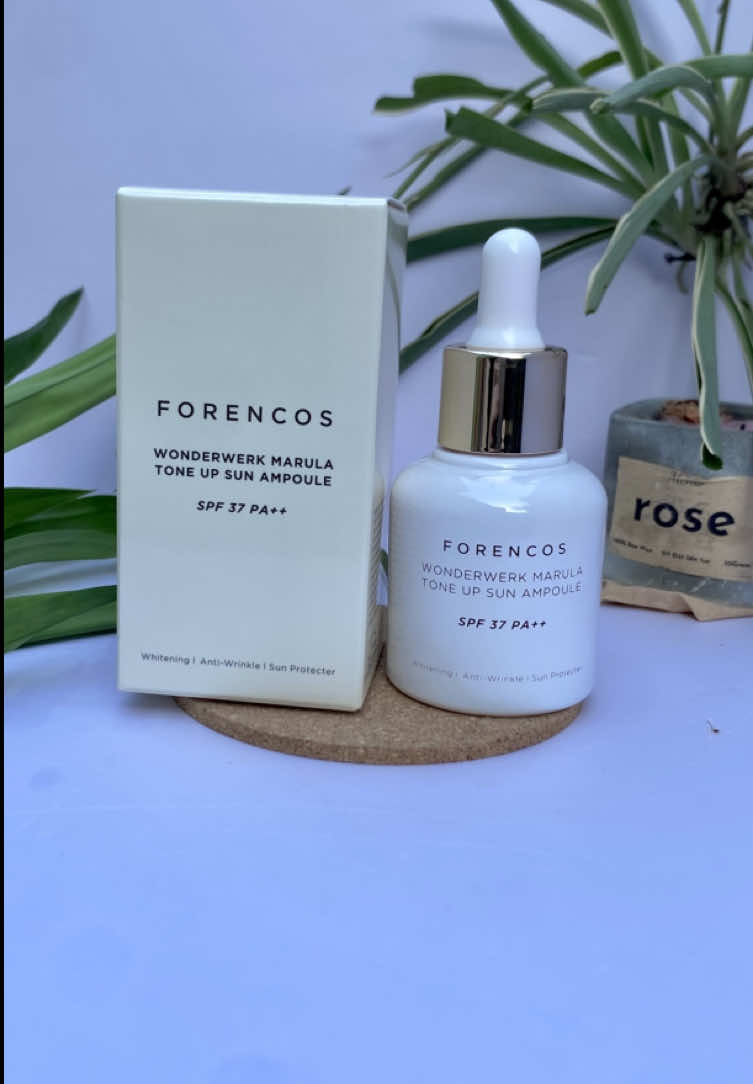 FORENCOS ⏦ﾟ♡︎ | Wonderwerk Marula Tone Up Sun Ampoule SPF30+/ PA+++ @Forencos Official Store  Serum chống nắng dưỡng trắng da Forencos SPF35+/PA++ không chỉ bảo vệ da khỏi tác hại của tia UV mà còn cung cấp dưỡng chất thiết yếu, nuôi dưỡng và cải thiện các dấu hiệu lão hóa, mang lại làn da khỏe mạnh, căng mịn và rạng rỡ.  #serumtrangda #serum #kemchongnang #forencos