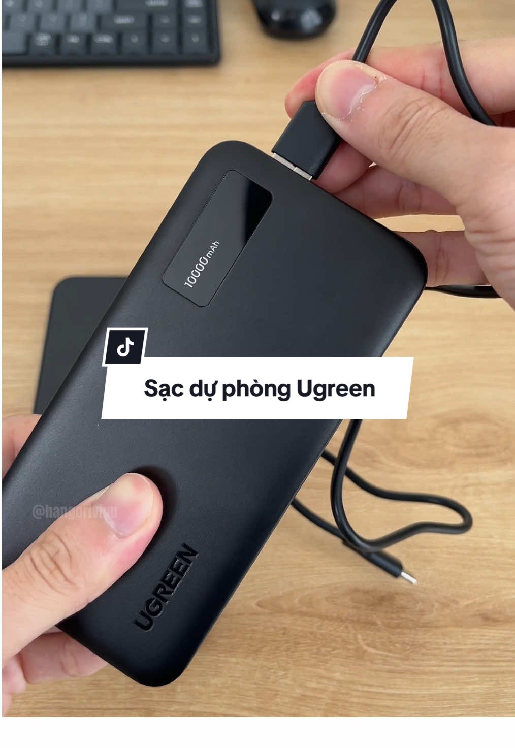 Nhỏ gọn đa năng, sạc dự phòng Ugreen chất lượng tốt #sacduphong #sacduphong10000mah #review #hangoriviuu #xuhuong 