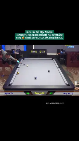 Liệu Mạnh có đủ bản lĩnh để mang xèngg về VN không đây? #viral #manhte #huyxalo #billiards #hungkeubilliard 