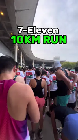 our first side quest: 7 Eleven 10km done 🤝 #Running #runtok #strava 