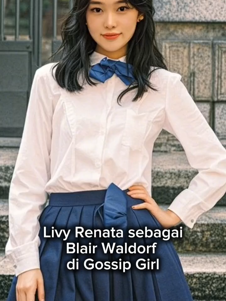 Livy Renata sebagai Blair Waldorf di Gossip Girl #ai #bukanbeneran