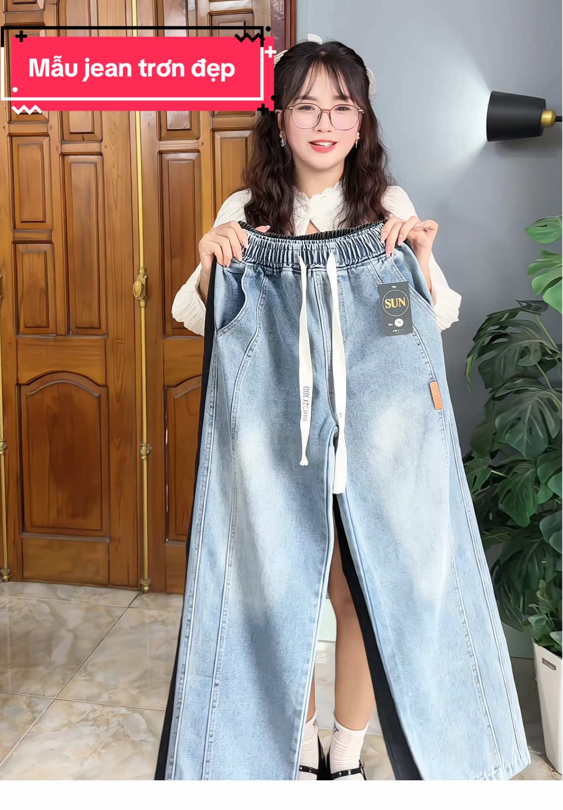 Quần jean trơn cạp chun ống rộng có bigsize tới 120kg #quanjean #quanjeanongrong #bigsize #quanjeannam #quannam  