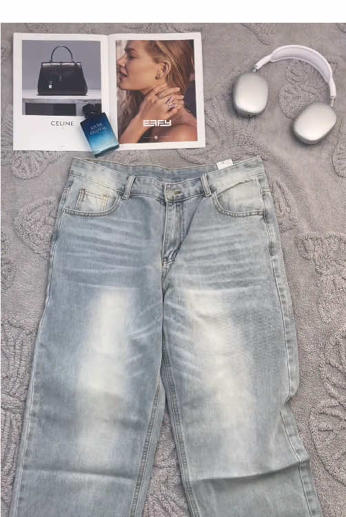 Upgrade your casual style with these ultra-comfy straight-leg jeans! 😎 Perfect for all-day wear. 👖 #ComfortGoals #MensFashion #fashiontiktok #OOTD #vibe 