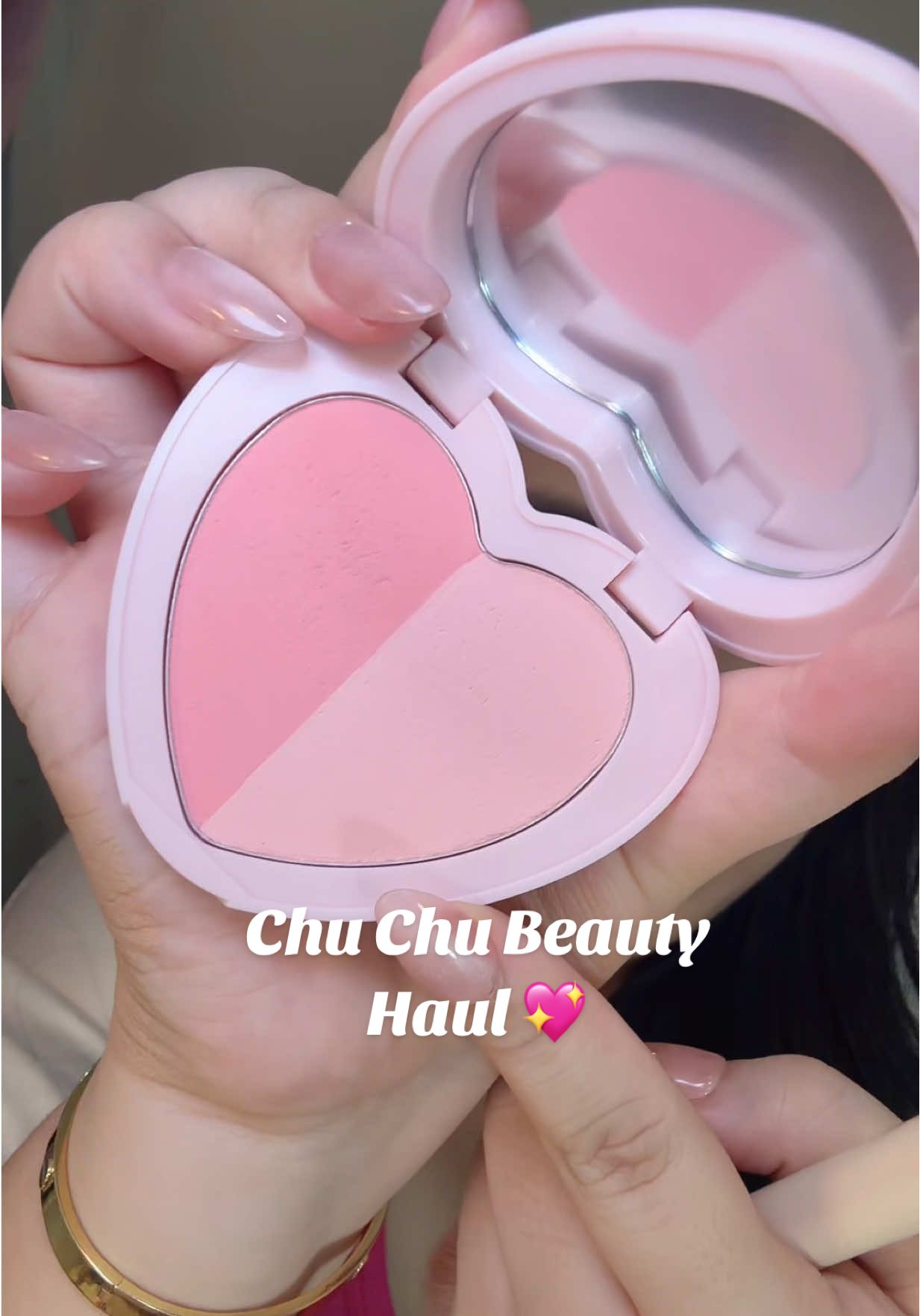 @Chu Chu Beauty Haul 💖 Heart Paint liquid blush in Ballet Pink and Heart Blush Duo in Chiffon Dream 💗 Super love this Haul🥹 #chuchubeauty #pinkblush #makeup 