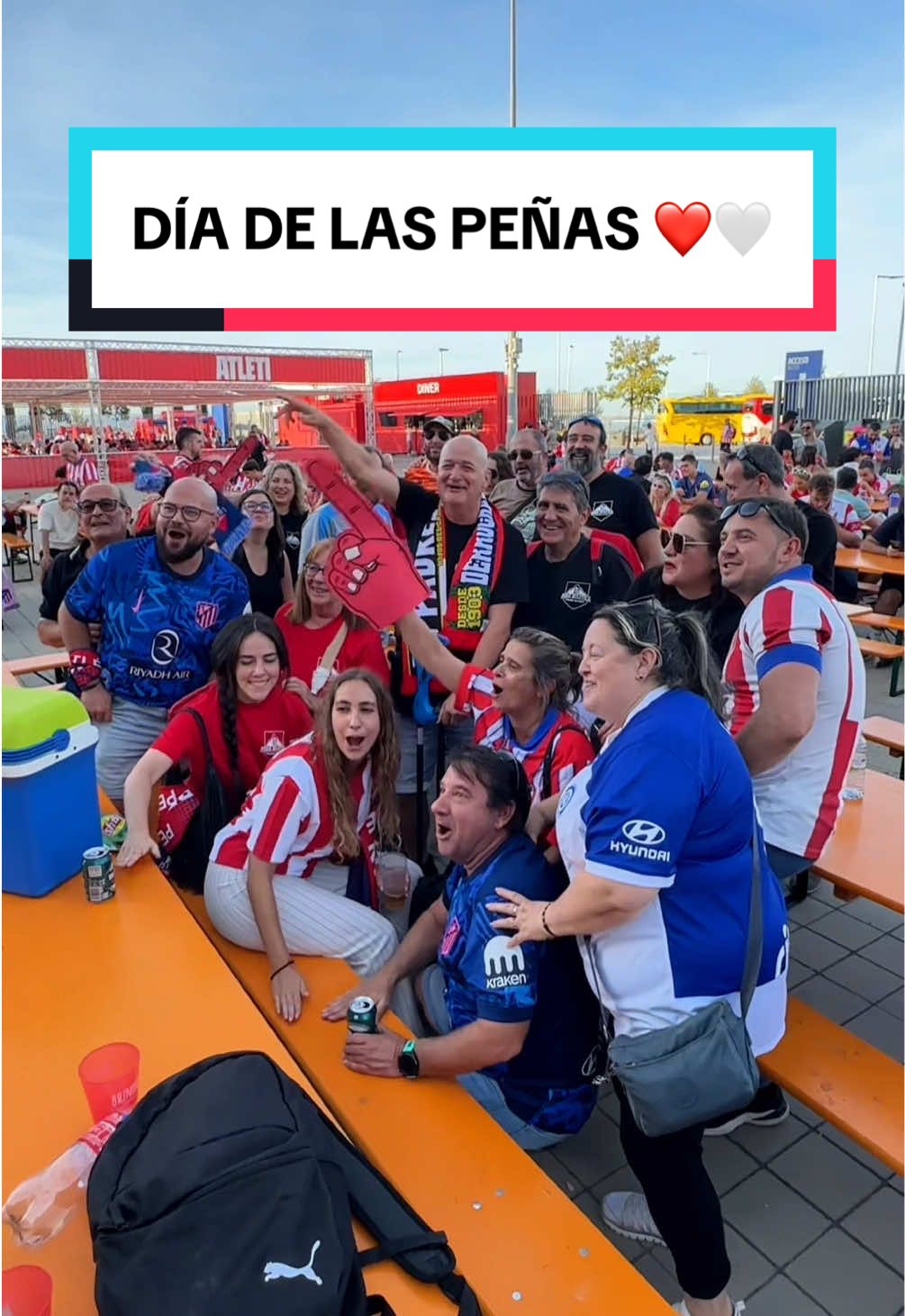 Un día muy especial ❤️🤍 #atleticodemadrid #DíaDeLasPeñas #footballtiktok #atleti #fans 