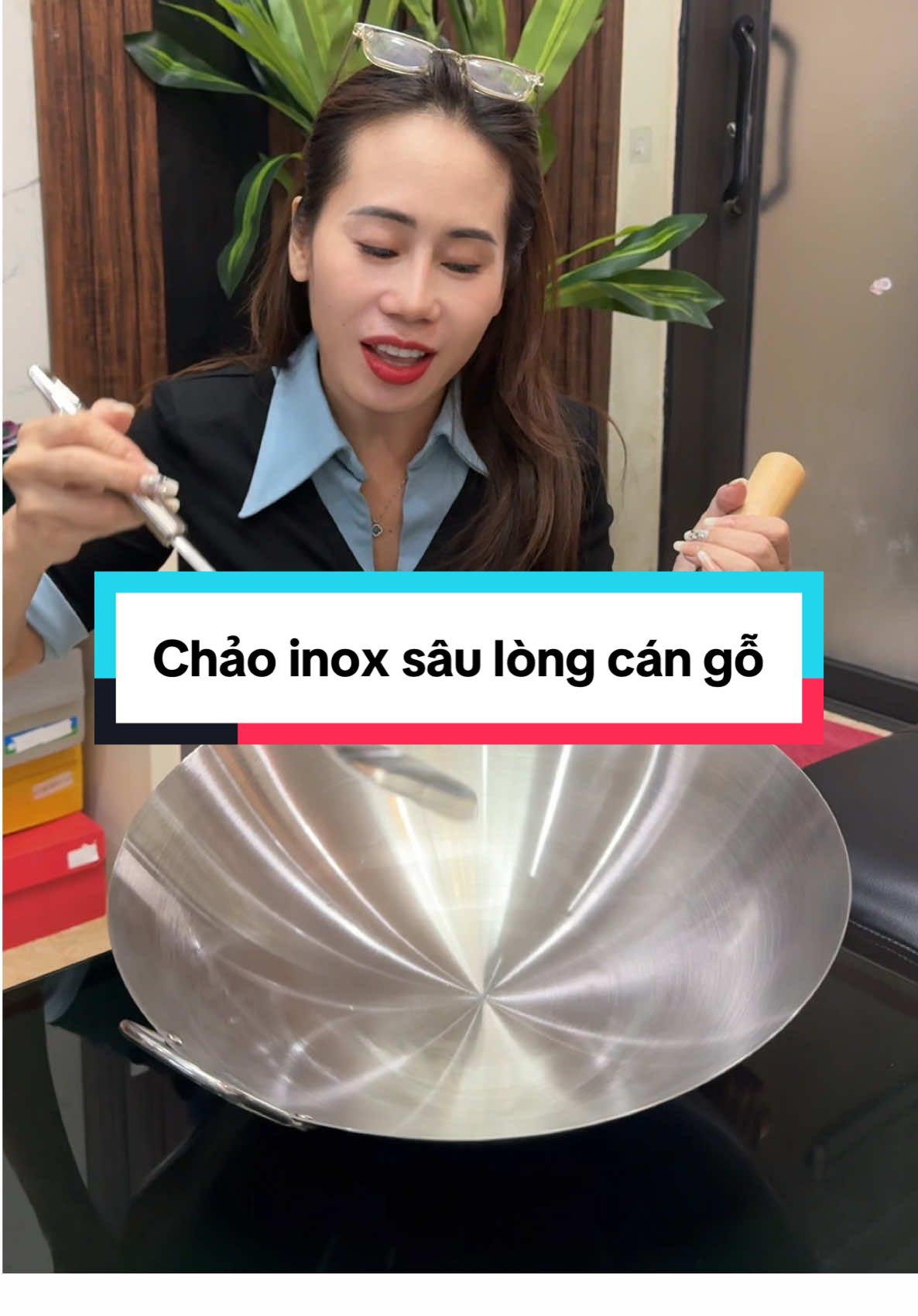 Chảo inox sâu lòng chống dính tiện lợi đa năng #thuythothe #xuhuong #xuhuongtiktok #chaoinox #chaoinoxsaulong 