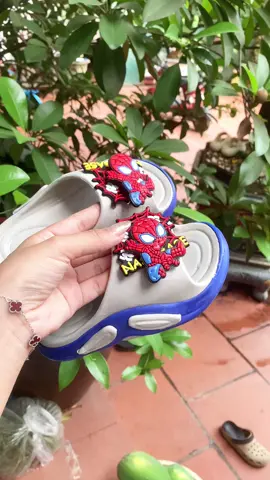 Dép cho bé người nhện tháo lắp được #xuhuong #symreview 