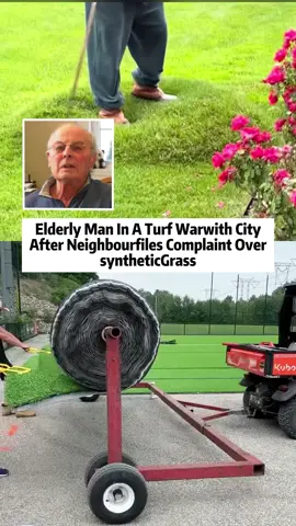 Elderly Man In A Turf Warwith City After Neighbourfiles Complaint Over syntheticGrass#fyp #breakingnews #usa #artificialturf #tiktok #foryou 