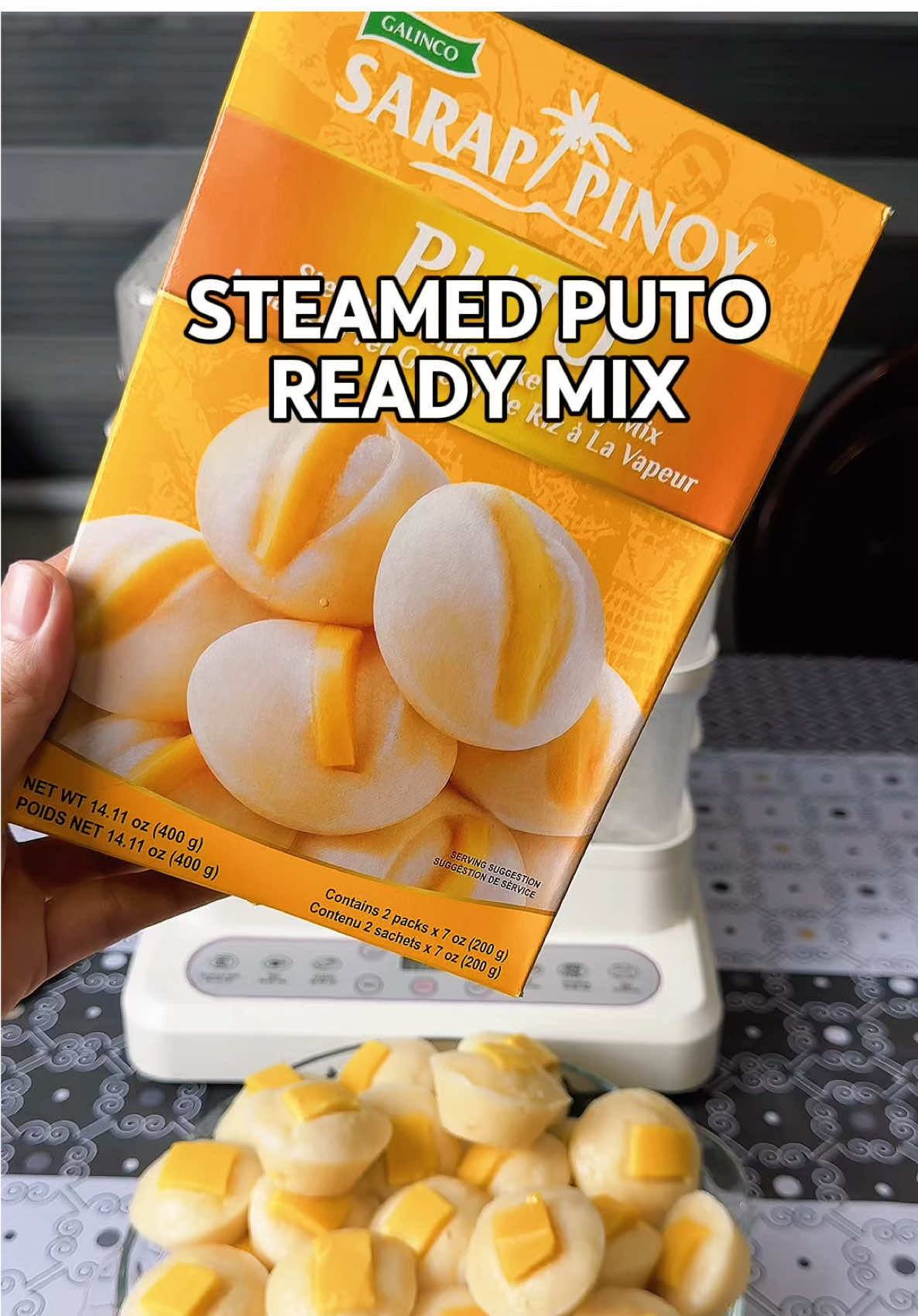 ✨😍400grams per box! Sobrang perfect sa maulan at malamig na panahon! #putomix #sarappinoyputo #galinco #putomix #kakanin 