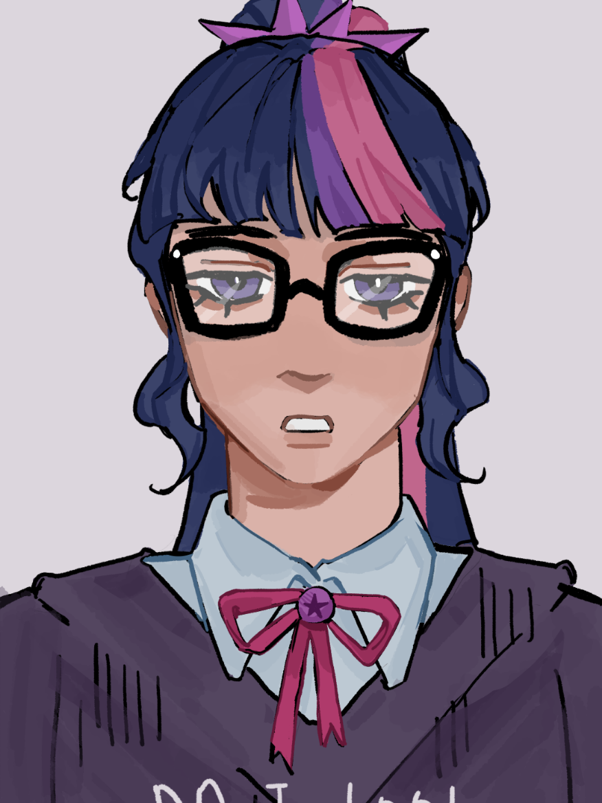 Gave up halfway lol #mylittlepony #twilightsparkle #flashsentry #digitalart #fyp 
