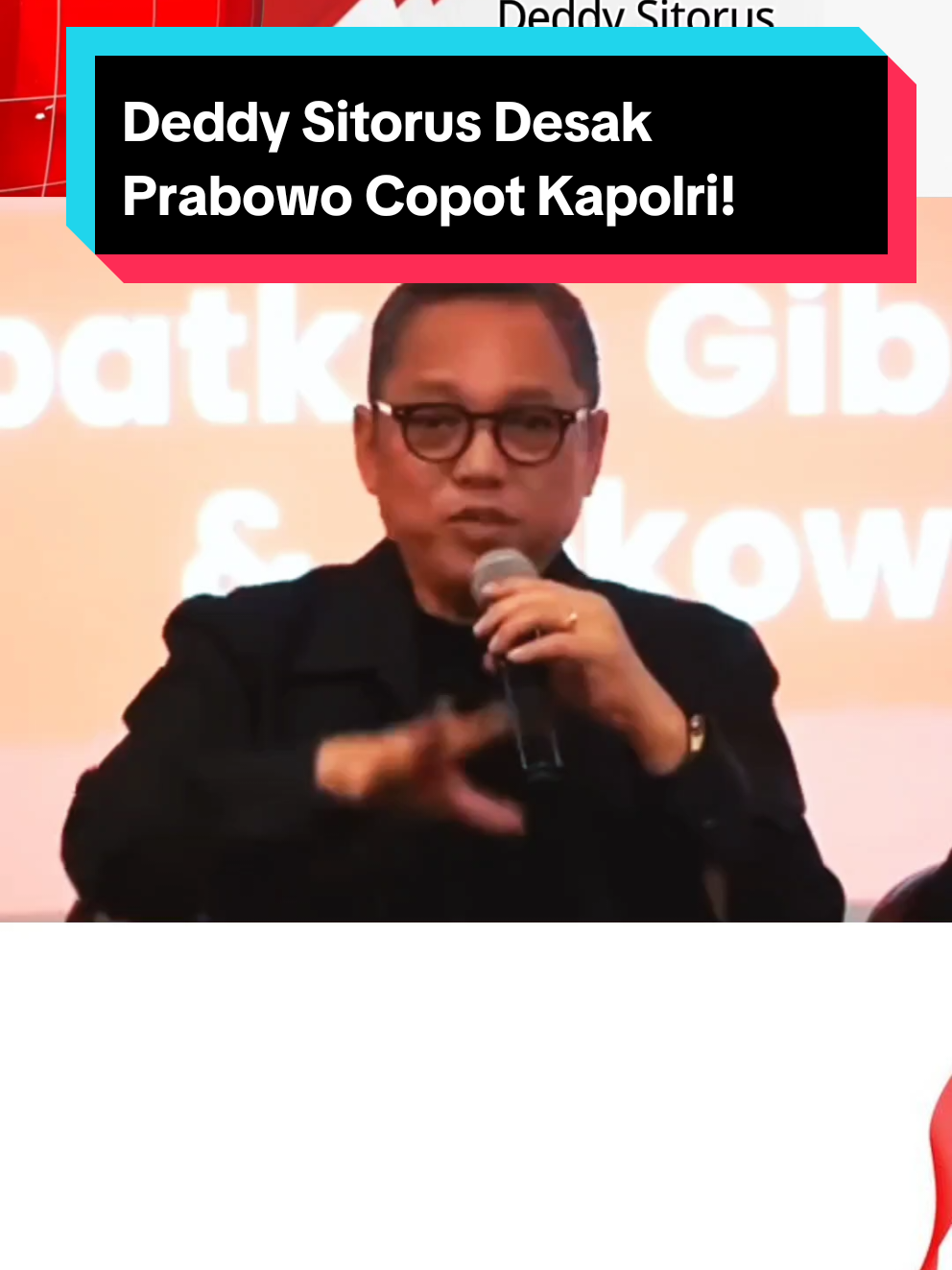 Deddy Sitorus Desak Prabowo Subianto Copot Kapolri Listyo Sigit Prabowo! #dedysitorus #dpr #prabowo #kapolri #polri 