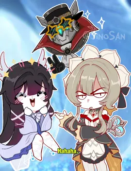 Fatui Harbingers girls having a little talk in NodKrai story  columbina and Sandrone  #GenshinImpact  #hoyocreators  #ItStartsInNodKrai  #NodKraiStory 