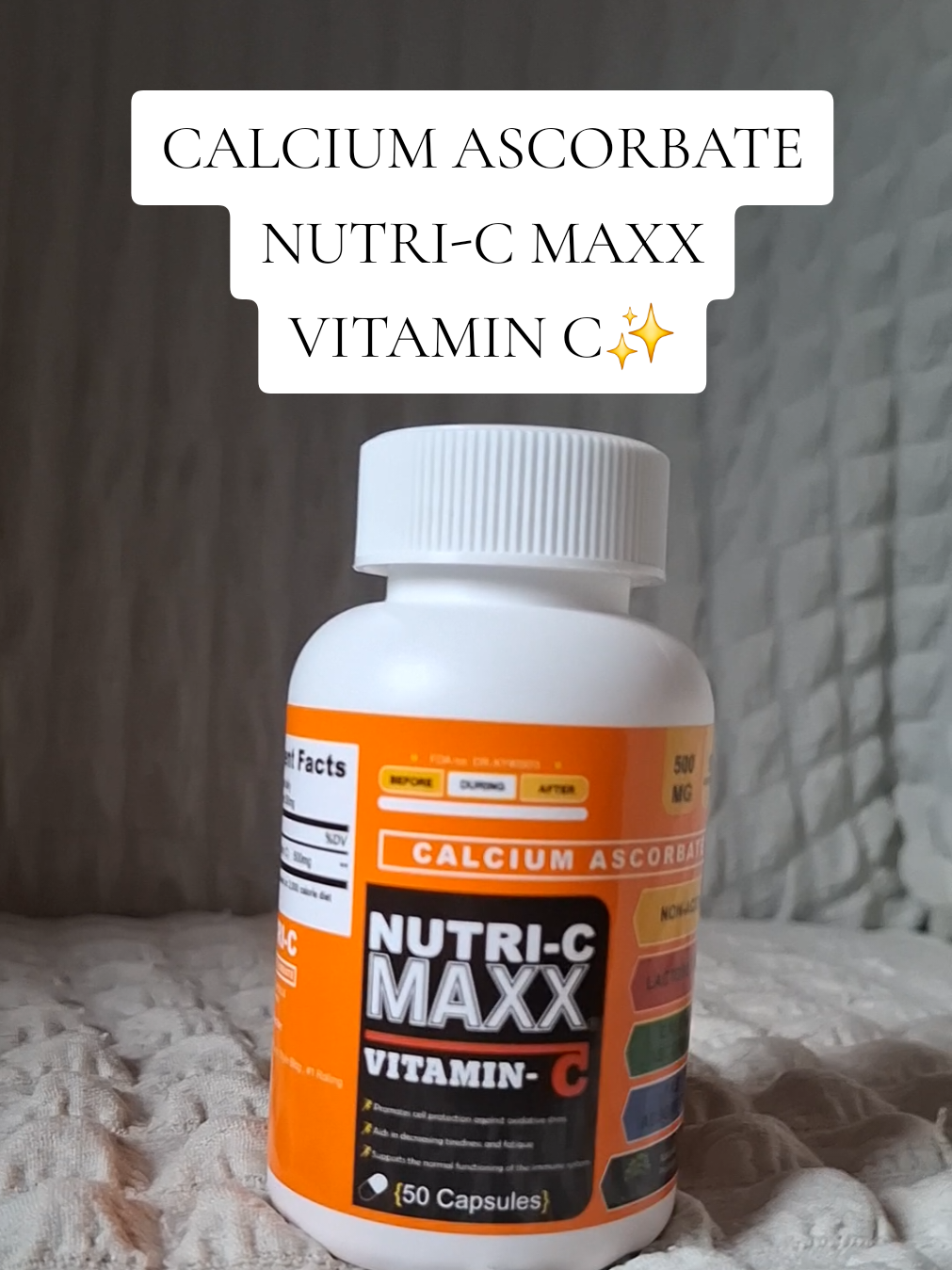 Calcium ascorbate Nutri-C MAXX vitamin C✨️ #vitaminc  #NUTRI -C #nutricmaxx  #heightmaxx  #vitamincmaxx 
