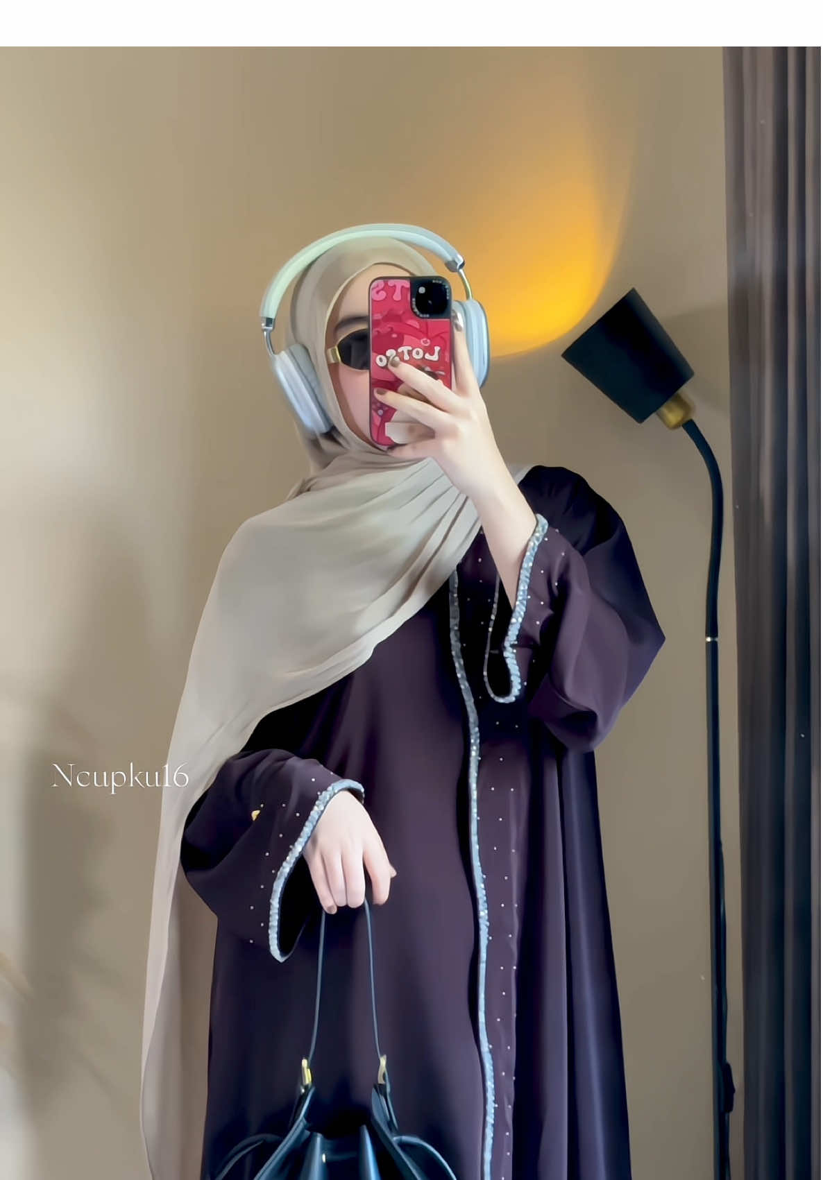 Hafsa bluberry🫐🩶 #abaya #abayamewah #abayalebaran #gamis #abayafashion 