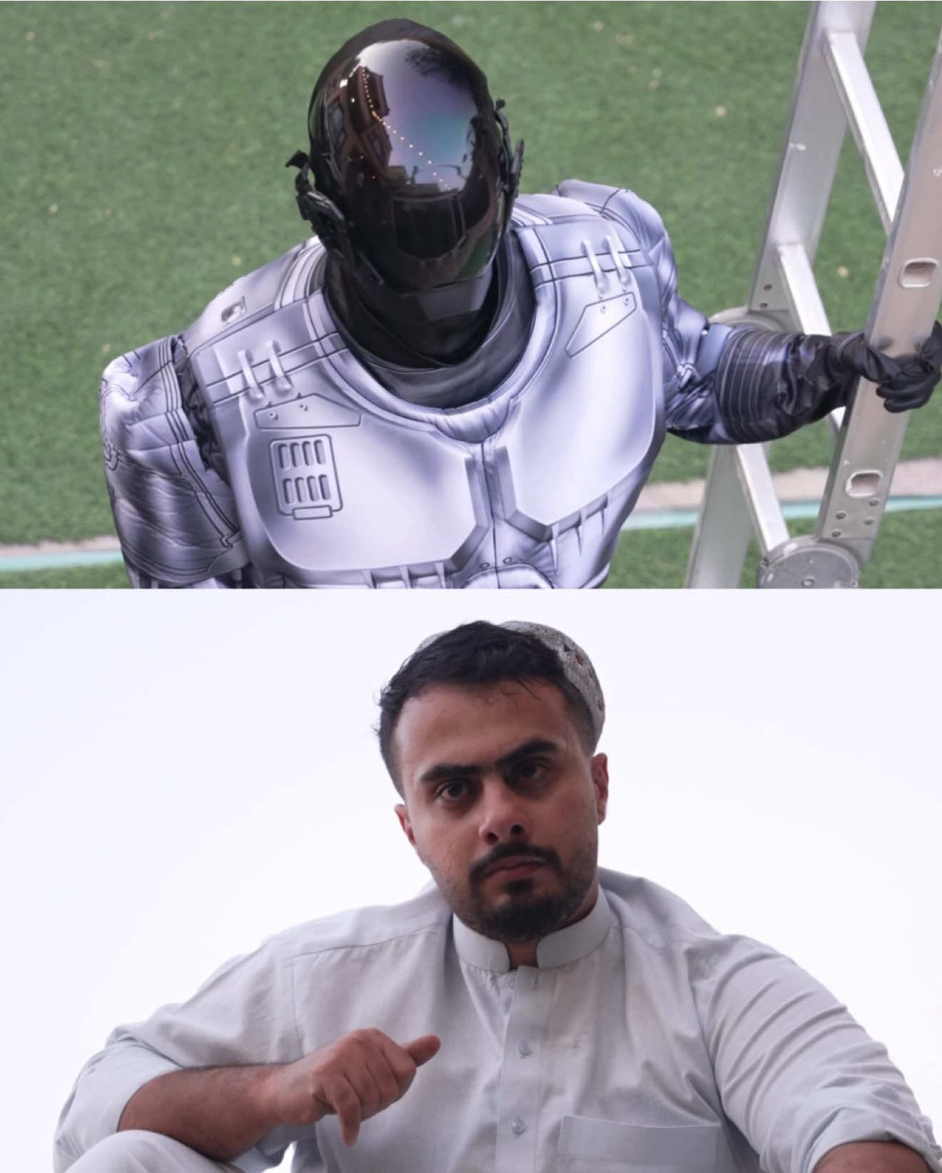 جمشيد ما قدر يتحمل 😂💔 #جمشيد و #جو  🤺⚔️ عطوني قانون نمشي عليه نحنوا البشريون دائما !؟ 😂💔
