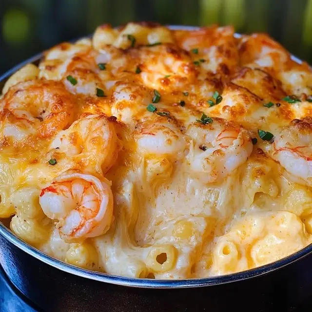 🧀 Ultimate Seafood Mac and Cheese Recipe 🦐🦀 This creamy, cheesy, and seafood-loaded mac and cheese is comfort food at its finest! Perfect for holidays, family dinners, or just when you're craving something indulgent. 🛒 Ingredients: Mac and Cheese Base: 16 oz elbow macaroni (or your favorite pasta) 4 tbsp butter 3 tbsp flour 3 cups whole milk 1 cup heavy cream 1 tbsp Old Bay seasoning 1 tsp garlic powder 1/2 tsp black pepper 1/2 tsp paprika 1 tsp hot sauce (optional for a little kick) Cheese Blend: 2 cups sharp cheddar cheese, shredded 1 cup Colby Jack cheese, shredded 1 cup mozzarella cheese, shredded 1/2 cup Parmesan cheese, grated Seafood Mix: 1/2 lb shrimp, peeled & deveined 1/2 lb lump crab meat (or imitation crab) 1/2 lb scallops (optional, can substitute with more shrimp or crab) 2 tbsp butter 1 tsp Old Bay seasoning 1 tsp lemon juice 1/2 cup broccoli (optional, for added texture) Topping: 1 cup cheese (cheddar & mozzarella mix) 1/2 cup panko breadcrumbs 2 tbsp butter, melted 1/2 tsp paprika 🔥 Instructions: 1️⃣ Cook the Pasta Boil macaroni in salted water according to package instructions. Drain and set aside. 2️⃣ Cook the Seafood In a pan, melt butter over medium heat. Add shrimp, crab, and scallops. Season with Old Bay, lemon juice, and a pinch of salt. Cook until shrimp turns pink and scallops are opaque (about 3-4 minutes). Set aside. 3️⃣ Make the Cheese Sauce In the same pan, melt butter and whisk in flour to create a roux. Slowly pour in milk and heavy cream, whisking until smooth. Stir in Old Bay, garlic powder, paprika, black pepper, and hot sauce. Gradually add the cheese blend, stirring until fully melted and creamy. 4️⃣ Assemble & Bake Preheat oven to 375°F (190°C). In a large baking dish, mix together cooked pasta, seafood, and cheese sauce. Add broccoli if using. Sprinkle the cheese topping evenly over the mac and cheese. In a small bowl, mix panko breadcrumbs, melted butter, and paprika. Sprinkle on top. Bake uncovered for 20-25 minutes until golden and bubbly. 🍽️ Serve & Enjoy! Garnish with fresh parsley or a sprinkle of Parmesan. Serve with garlic bread or a side salad! #seafoodmacandcheese😋