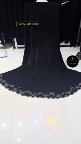 Nidha Korean fabric abaya Embroidery work abaya +971562547006 +971567479328 #abaya #eyfelabaya #embroidery #abayastyle #abayatifashion