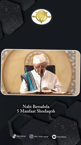 Santribalap” 5 Manfaat shodaqoh  #santrikeren #santrimilenial #khachmadchalwani #ngajiahad 