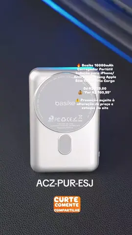 Para mais informações copie o ID e cole no seu aplicativo da Shopee ID:    ACZ-PUR-ESJ #carregadorportatil #inducao #celular #android #iphone 