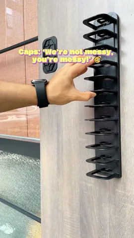 Hat avalanche every morning? This holds 24 caps securely! 🧢#Halloween Gifts #CapCollector   #HatStorage  #tiktokshop  #hatrack 