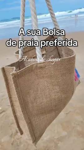 Bolsa de praia de Juta #tiktokshop #bolsa #bolsadejuta #bolsadepraia 