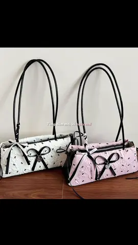 Túi xách Rơ Ruy băng có charm tim cực yêu 👜🛍️🛒#tuixach #tuixachnu #tuidaopho #trendingtitok #ilovetiktok 