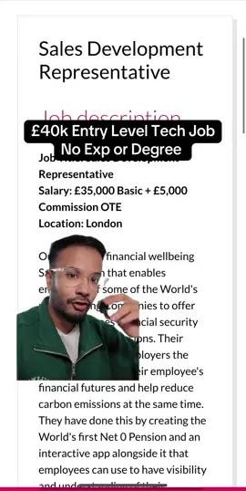 Another entry level tech sales job to look into. Follow and comment asking for the link and I’ll send it over! #fyp #jobsearching #techsales #Tech #fintech 