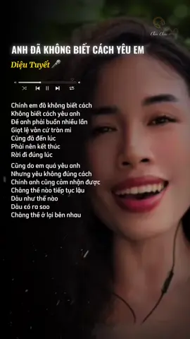 “Chính em đã không biết cách yêu anh…” #dieutuyet #anhdakhongbietcachyeuem #nhachaymoingay #cover #lyrics #xuhuong #viral #music 
