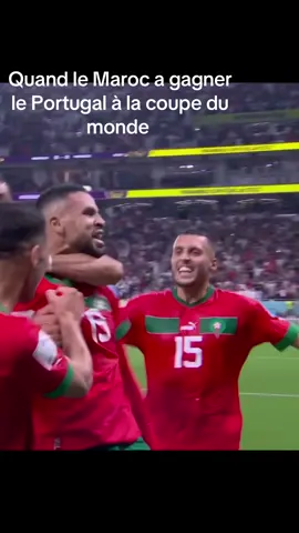 Quand le Maroc a gagner le Portugal à la coupe du monde #coupedumonde #maroc #ronaldo #footballtiktok #portugal 