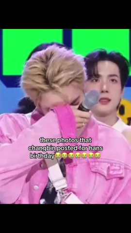 i cant stop crying i dont know why but tjose photos are just so sweet i love stray kids i love han i love changbin so mcuh omfg #fyp #skz #straykids #han #kpop 