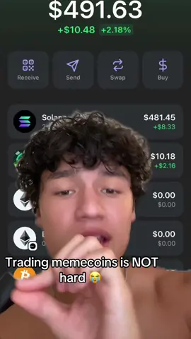 Lock in and trade memecoins bro 😭 it’s so easy #memecoins #sol #eth #cryptocurrency 